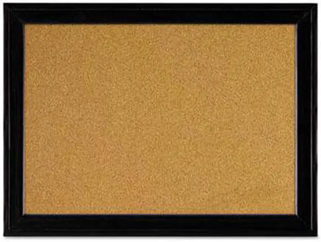 Alt view image 2 of 3 - Quartet Cork Board Bulletin Board, 11? x 17? Framed Corkboard, Black Frame, Decorative Hanging Pin Board, Perfect for Office & Home Decor, Home School Message Board or Vision Board (79279)