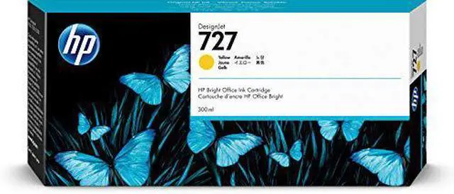 Alt view image 12 of 17 - HP 727 300-ml Yellow DesignJet Ink Cartridge, F9J78A