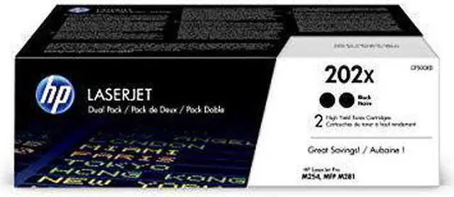 Alt view image 16 of 20 - HP 202X CF500XD 2 High Yield Black Toner Cartridges
