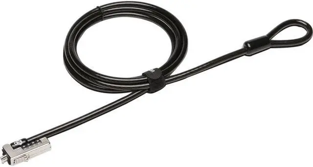 Alt view image 5 of 5 - Kensington Slim NanoSaver Cable Lock - Resettable - 4-digit - Carbon Steel - 6 ft - For Notebook