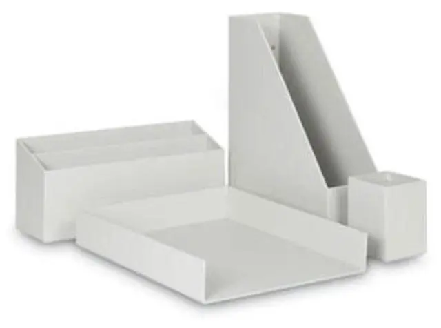 Alt view image 3 of 4 - U Brands 4-Piece Desk Organization Kit, Gray, 1 Kit (UBR3632U0002)