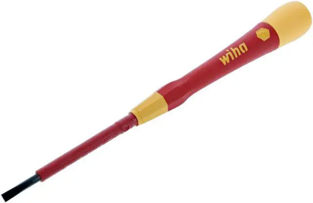 Alt view image 3 of 3 - Wiha Tools Insltd Slotted Screwdriver, 9/64 in  32004