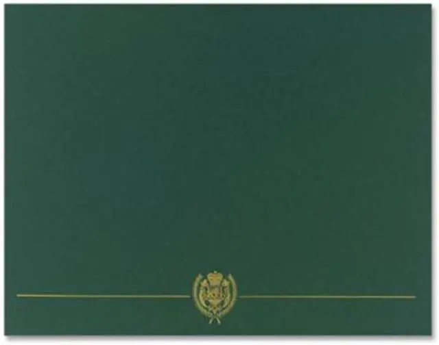 Alt view image 2 of 10 - Great Papers! Classic Crest Certificate Covers, 9.38 x 12, Plum, 5/Pack (GRP408778)