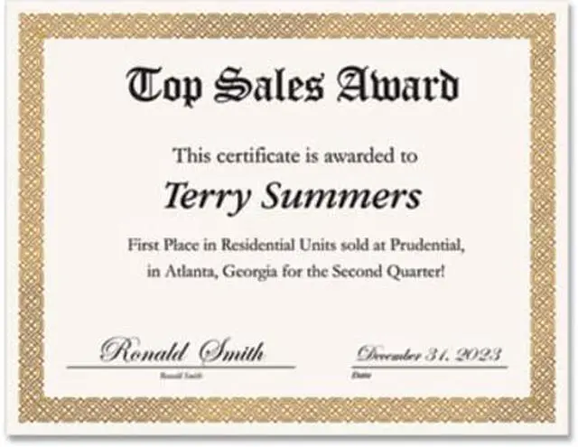 Alt view image 3 of 10 - Great Papers Braided Foil 8.5 x 11 Certificates 963006