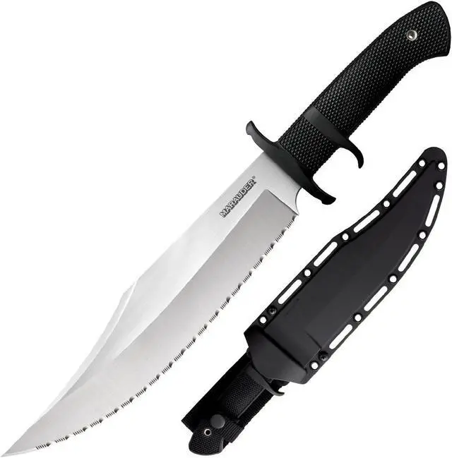 Alt view image 4 of 5 - Cold Steel Marauder Fixed 9 in Serrated Blade Kray-Ex Handle #39LSWBS