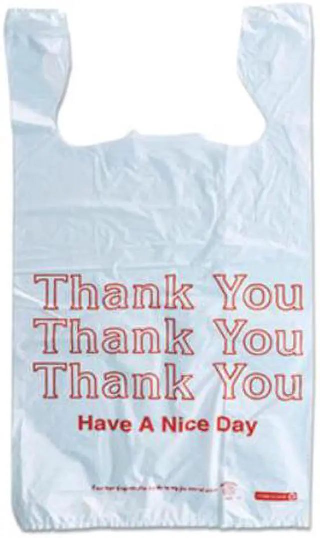 Alt view image 5 of 8 - Avery Monarch 22"H x 11.5"W x 6.5"D Plastic Shopping Bags White 925128