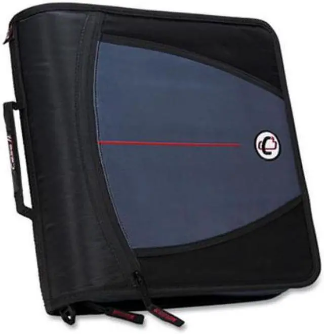 Alt view image 5 of 14 - Case-it Universal 2-Inch 3-Ring Zipper Binder, Holds 13 Inch Laptop, Black, LT-007-BLK