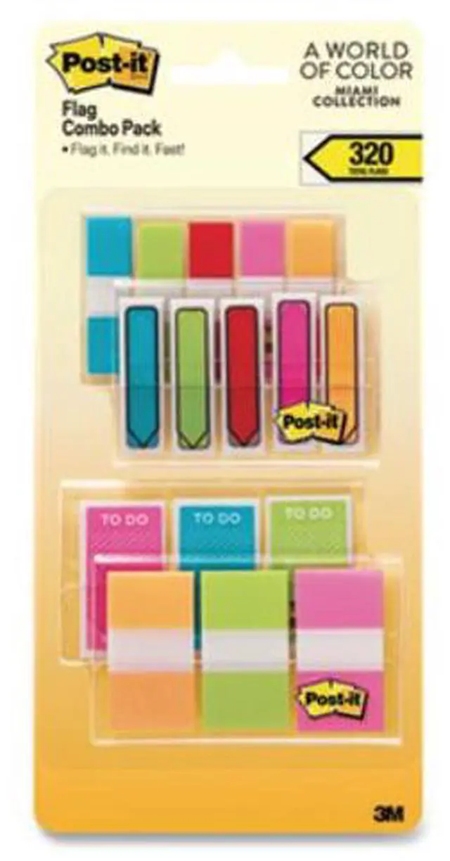 Alt view image 7 of 14 - Post-it Flags Combo Pack .47 Wide and .94 683-XLM