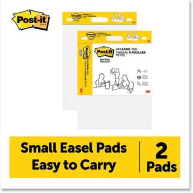Alt view image 15 of 18 - Post-it Self-Stick Easel Pads, 15" x 18", 20 Sheets/Pad, 2 Pads/Pack 577SS-2PK