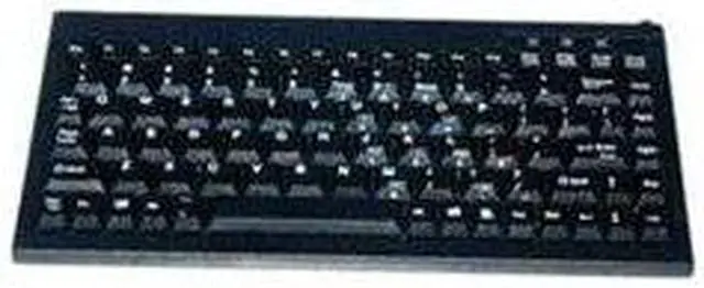 Alt view image 8 of 10 - SolidTek KB-595BU Solidtek Mini 88 Keys POS Keyboard Black USB KB-595BU - USB - 88 Key - PC - QWERTY