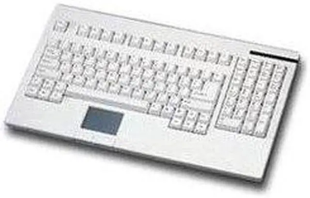 Alt view image 6 of 6 - Solidtek KB-730BU USB Full Size POS Keyboard with Touchpad Mouse - Black
