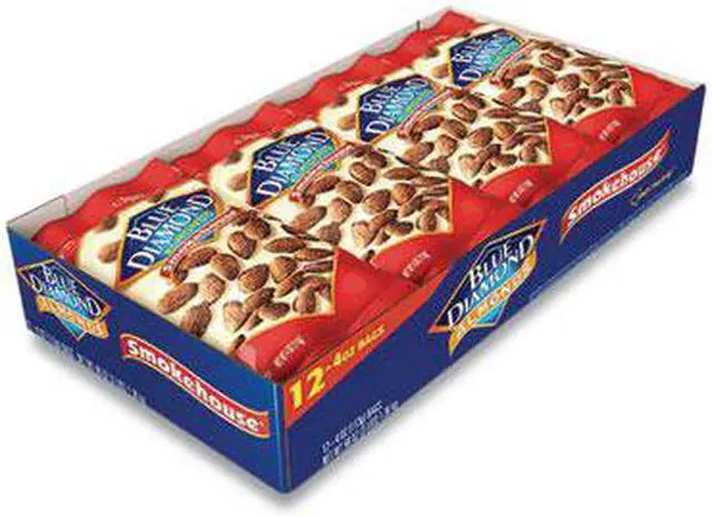 Alt view image 4 of 4 - Smokehouse Almonds 4 oz Bag 12 Bags/Box BLU09918
