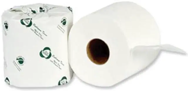 Alt view image 7 of 7 - American Paper Recycled Two-Ply Toilet Paper 80 Rolls/Carton EB8542