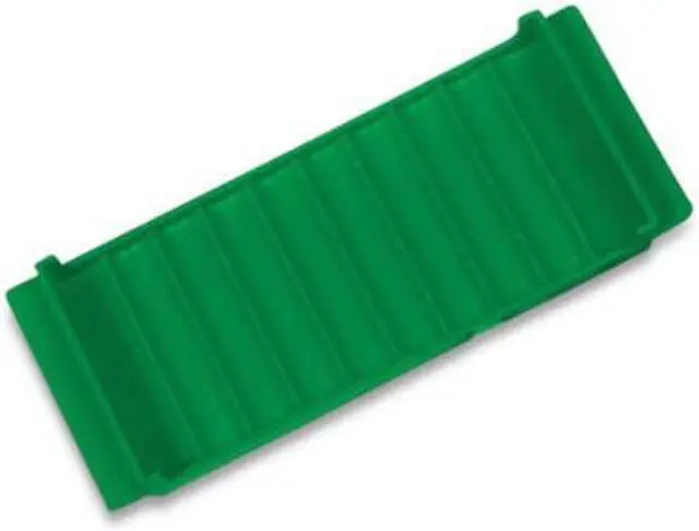 Alt view image 2 of 3 - Stackable Plastic Coin Tray Dimes 10 Compartments Green 560562