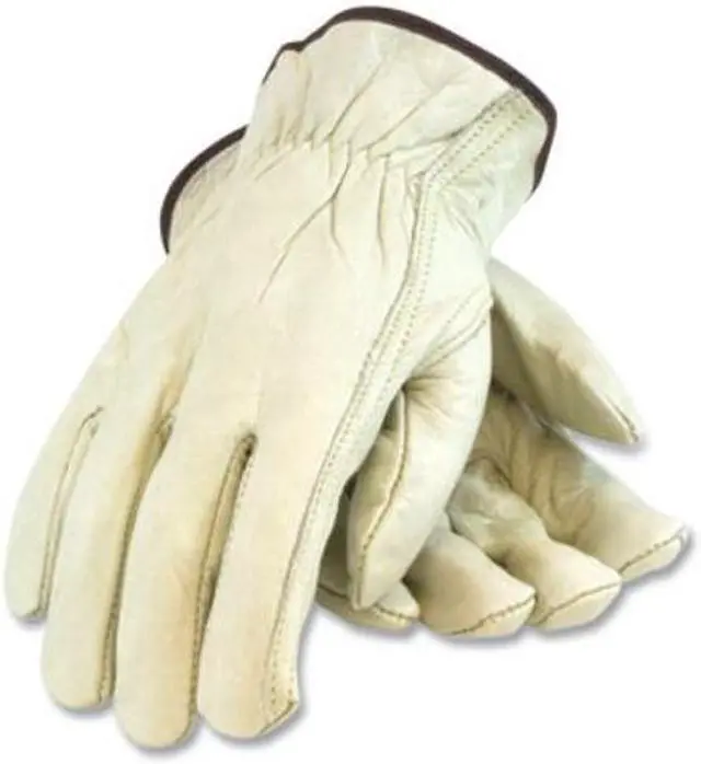 Alt view image 4 of 4 - Economy Grade Top-Grain Cowhide Leather Drivers Gloves Medium Tan 68162M