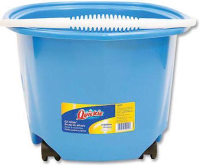 Alt view image 6 of 6 - Quickie 20000ZQK Home Pro Ez Glide Blue Bucket On Wheel, 5 Gallon