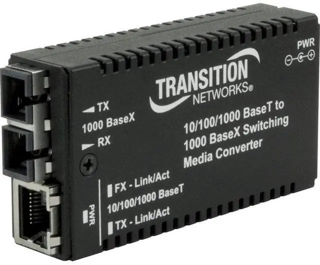 Alt view image 5 of 10 - Transition Networks Mini Gigabit Ethernet Media Converter