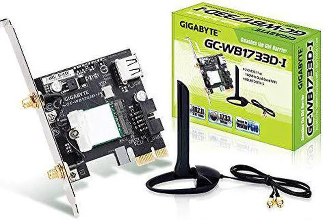 Alt view image 6 of 7 - gigabyte gc-wb1733d-i (bluetooth 5/wireless ac 9260/160mhz dual band wifi/expansion card)