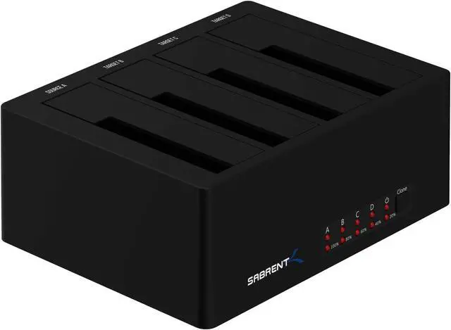Alt view image 11 of 20 - Sabrent 4-Bay USB 3.0 SATA 2.5in/3.5in SSD/HDD Docking Station (DS-U3B4)