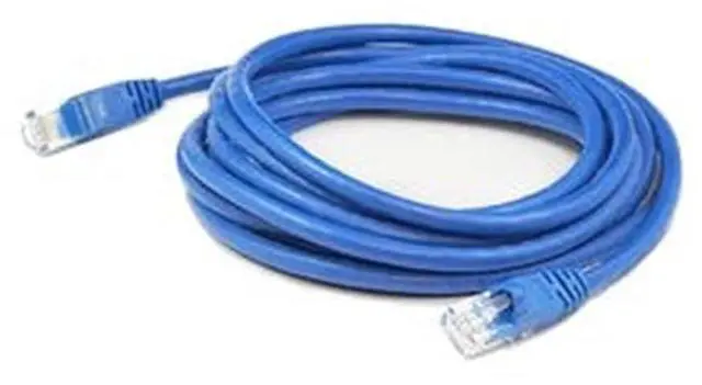 Alt view image 2 of 3 - AddOn 3ft RJ-45 (Male) to RJ-45 (Male) Straight Blue Cat7 S/FTP PVC Copper Patch Cable - 3 ft Category 7 Network Cable for Network Device - First End: 1 x RJ-45 Male Network - Second End: 1 x RJ-45 Ma