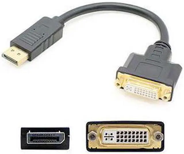 Alt view image 4 of 5 - Hp Fh973at Compatible Displayport 1.2 Male To Dvi-I (29 Pin) Female Black Adapter Which Requires Dp++ For Resolution Up To 2560X1600 (Wqxga)
