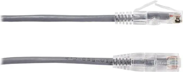 Alt view image 4 of 8 - Black Box C6APC28-GY-05 CAT6A 28-AWG 500-MHz Stranded Ethernet Patch Cable - Unshielded, PVC, Snagless Boot, Gray, 5 ft.