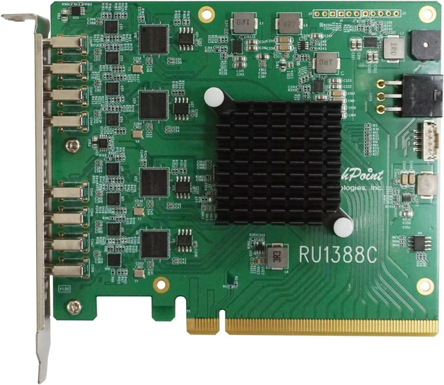 Alt view image 2 of 2 - HighPoint RocketU 1388C PCI-Express 3.0 x16 8-Port USB 3.2 Controller