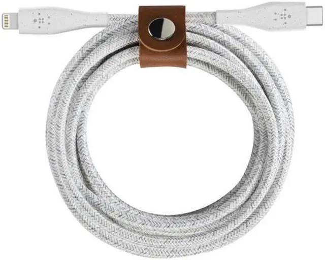 Alt view image 4 of 7 - Belkin DuraTek Plus Lightning/USB Data Transfer Cable F8J243BT04WHT