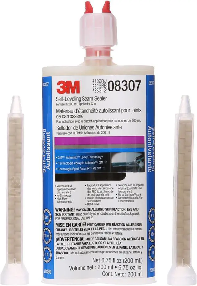 Alt view image 2 of 3 - 3M 08307 Self-Leveling Seam Sealer Cartridge - 200 ml