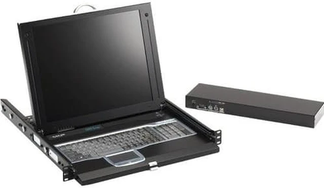 Alt view image 6 of 7 - Black Box ServTray Complete 17" Single-Port KVM Module DVI VGA PS/2 or USB