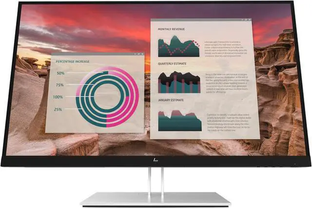Alt view image 11 of 20 - HP 27" IPS QHD Monitor 5ms GTG HDMI, DisplayPort, USB-C Flat Panel E27u G4 189T3AA#ABA