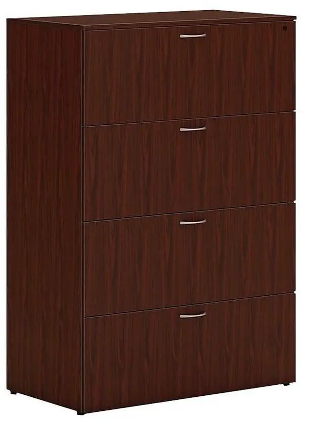 Alt view image 2 of 2 - HON LLF3620L4LT1 Mod Lateral File Cabinet, Mahogany, 4 Drawers