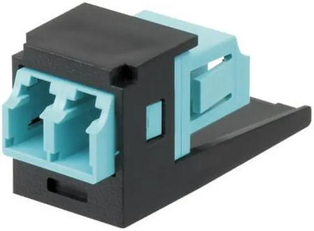 Alt view image 6 of 9 - Adapter, Multimode Duplex LC Fiber, Black