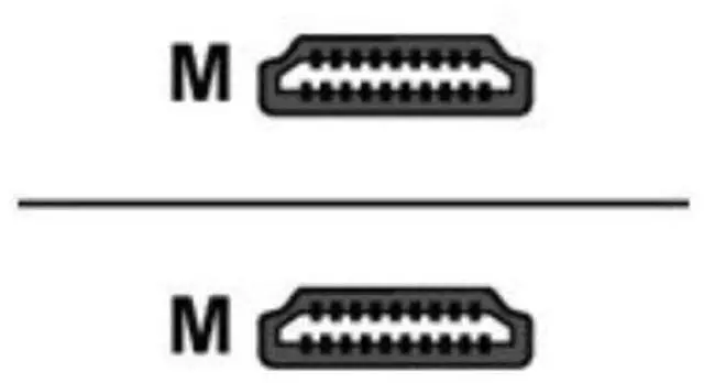 Alt view image 5 of 5 - Addon HDMIHSMM8 8ft M/M HDMI 1.4 Cable - Black