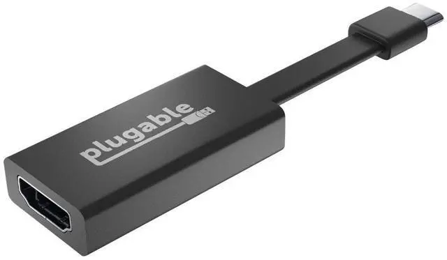 Alt view image 14 of 20 - Plugable USB C to HDMI Adapter 4K 30Hz, Thunderbolt 3 to HDMI Adapter Compatible with MacBook Pro, Windows, Chromebooks, 2018+ iPad Pro, Dell XPS, Thunderbolt 3 Ports and More