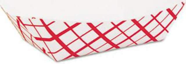 Alt view image 3 of 5 - SCT Paper Food Baskets 2lb Red/White 1000/Carton 0417