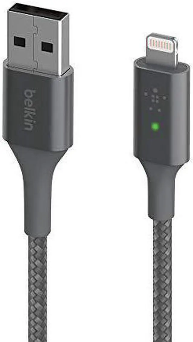 Alt view image 3 of 4 - Belkin 4ft Lightning/USB Data Transfer Cable, Gray CAA007bt04GR