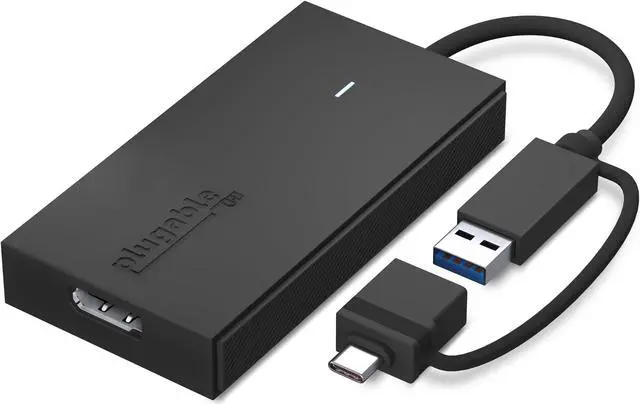Alt view image 4 of 14 - Plugable USB C to DisplayPort Adapter, Universal Video Graphics Adapter for USB 3.0 and USB-C Macs and Windows, Extend a DisplayPort Monitor up to 1080p@60Hz