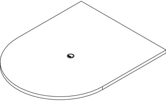 Alt view image 2 of 4 - Lorell POC4860GE Prominence 2.0 Half-Racetrack Conference Tabletop
