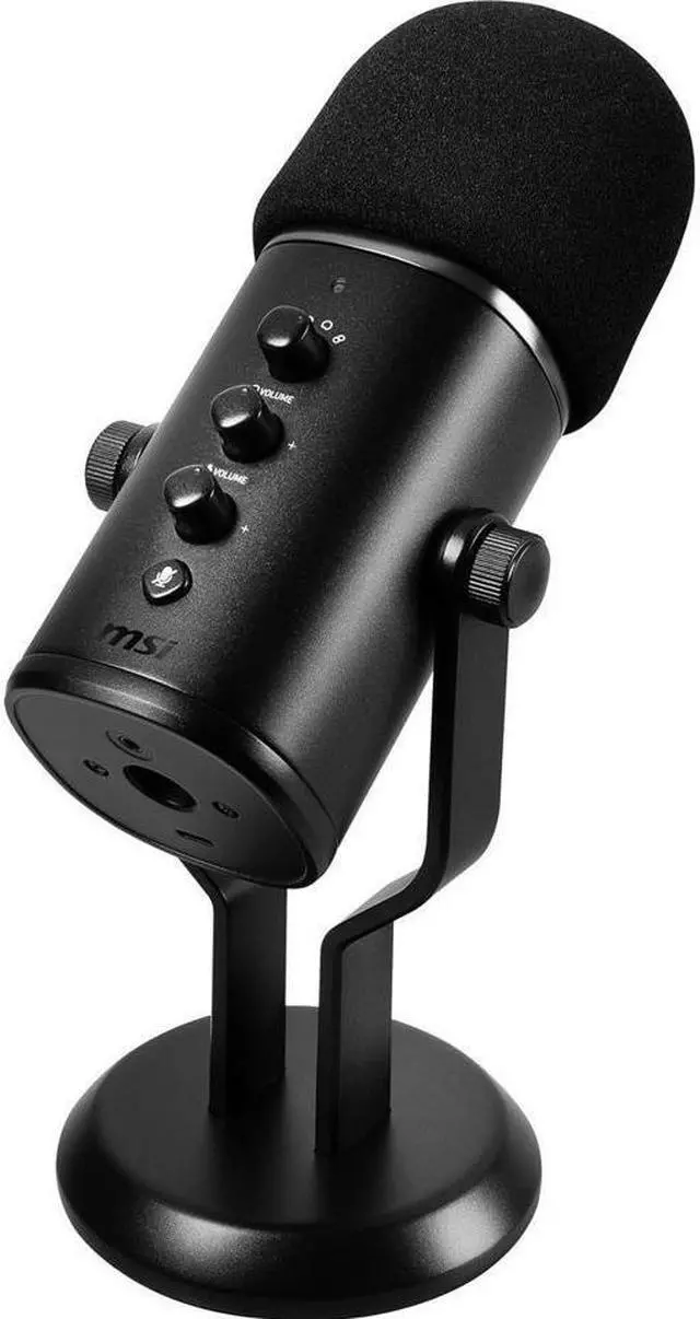 Alt view image 8 of 8 - MSI IMMERSE GV60 Streaming MIC 'USB Type-C Interface and 3.5mm Aux, for Professional Applications with Intuituve Control in 4 Modes: Stereo, Omnidirectional, Cardioid and Bidirectional