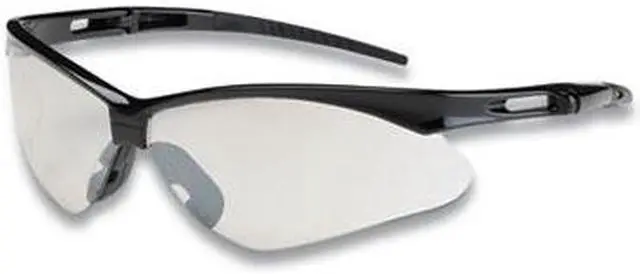 Alt view image 2 of 6 - ANSER OPTICAL SAFETY GLASSES, ANTI-SCRATCH, CLEAR LENS, BLACK FRAME