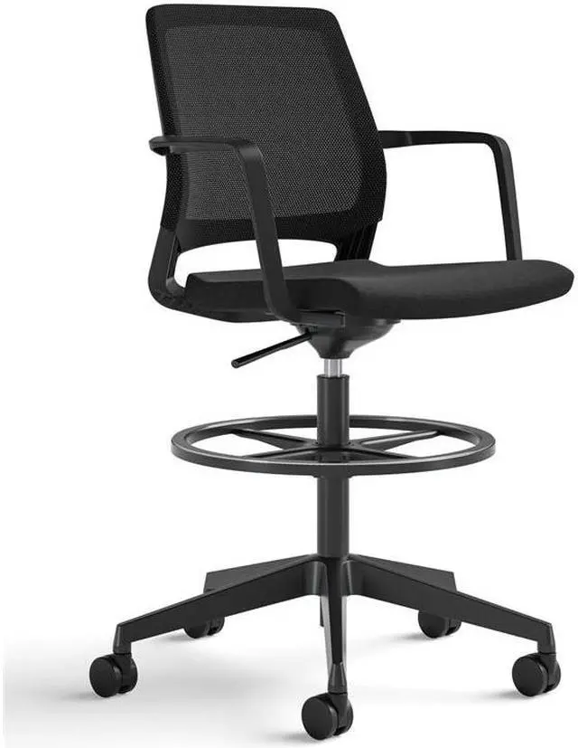 Alt view image 3 of 4 - Safco Products 6827BL Medina Extended-Height Chair