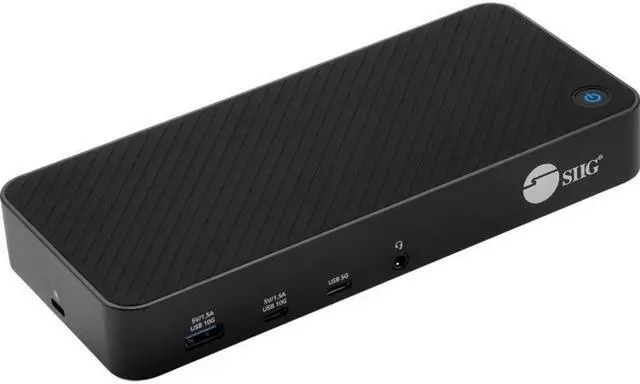 Alt view image 9 of 16 - SIIG Triple Hybrid 4K Video Docking Station with PD Charging JUDK0P11S1