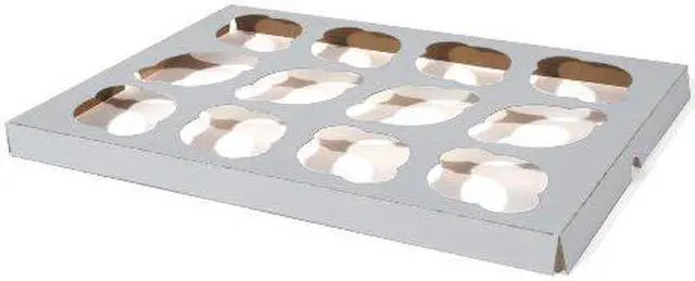 Alt view image 4 of 4 - SCT Cupcake Holder Inserts Paperboard White/Kraft 9 7/8 x 13 7/8 x 7/8 200/Ctn