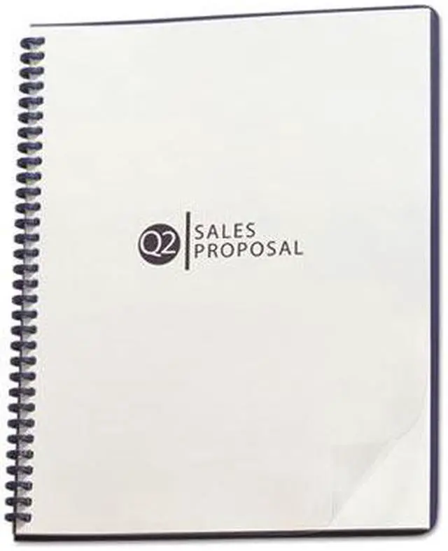 Alt view image 5 of 5 - GBC ProClick Pre-Punched Clear Binding System Cover Letter 25/Pack 2020040