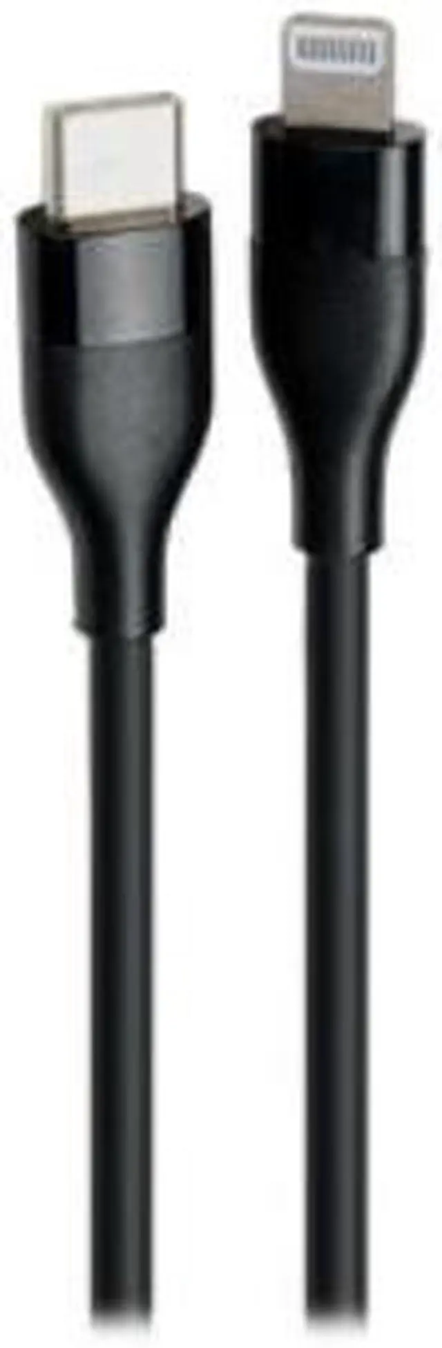 Alt view image 3 of 12 - V7 V7USBCLGT-1M USB-C Male to Lightning Male Cable USB 2.0 480 Mbps 3A 1m/3.3ft Black