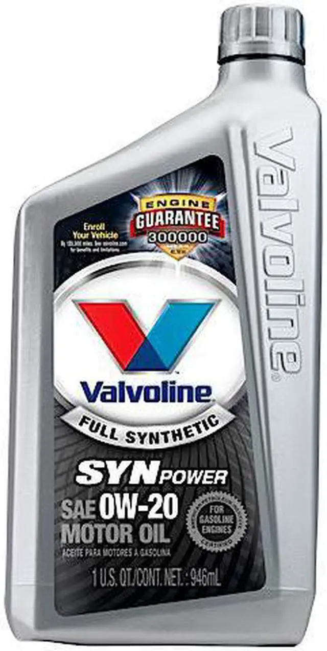 Alt view image 2 of 2 - VALVOLINE VV916 Engine Oil, Full Synthetic, 32 Oz, 0W-20