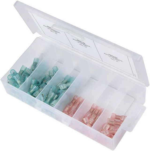 Alt view image 4 of 6 - Ancor Heat Shrink Universal Speaker Connector Kit f/22-18/16-14 - Assorted 90 Piece