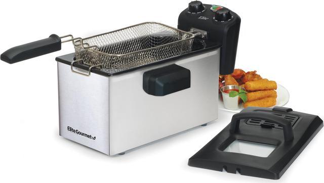 1.5 Qt. Electric Immersion Deep Fryer with Lid