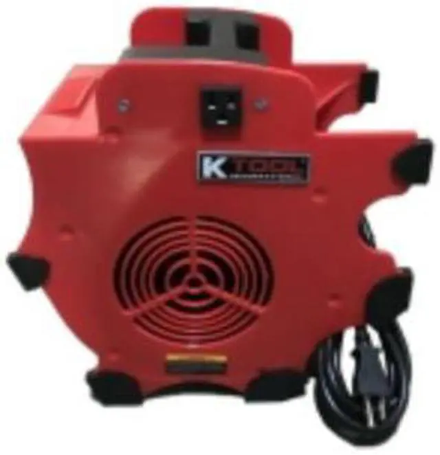 Alt view image 3 of 5 - k tool international workforce blower 180w, 300 cfm, chill blower, 110-120v/60hz, 12 amp, 3 speeds 4-position, indoor or outdoor use, fast drying; kti77702